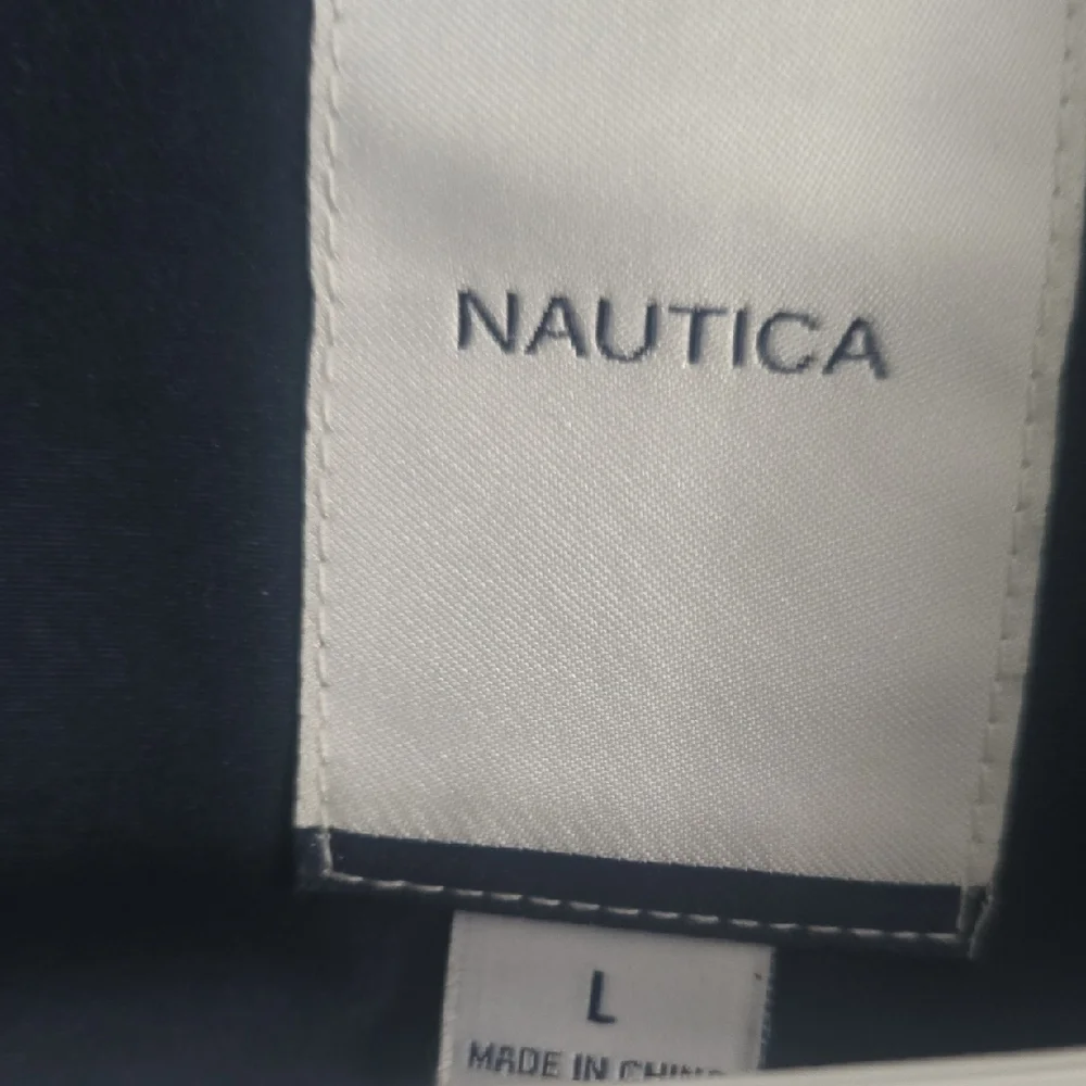 Nautica Navy Utility Jacket with Pink Logo - Picture 3 of 10